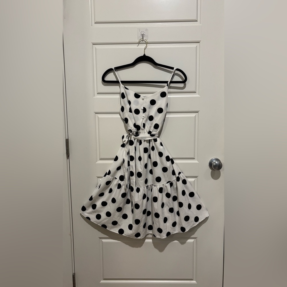 White Polka Dot Dress